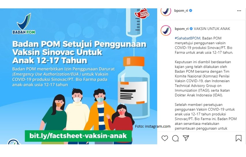 vaksin untuk anak