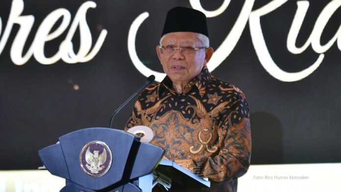 Wakil Presiden Republik Indonesia K. H. Ma'ruf Amin meluncurkan buku Biografi Kiai Wapres, Wapres Kiai.